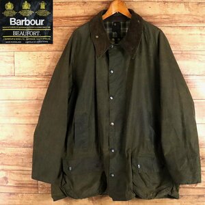 ＆4T/R10.13-2　90s　イギリス製　Barbour　バブアー　BEAUFORT　ビューフォート　オイルドジャケット　オイルジャケット　3ワラント