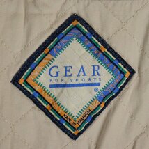 F4T/R9.28-5　アメリカ古着　GEAR　デニムスタジャン　XLサイズ　ジャンパー　ブルゾン　メンズ　切り替え　刺繍　企業ロゴ_画像6