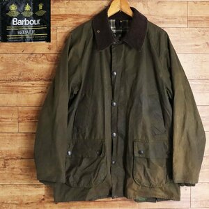 I6K/s7.27-1　90s　Barbour　バブアー　BEDALE　ビデイル　オイルドジャケット　ハンティングジャケット　オイルドコート　3ワラント