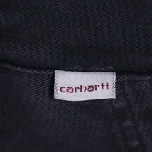 K13J/R6.20-3　Carhartt　カーハート　ダック地　アクティブジャケット　ワークジャケット　パーカー　ネイビー　アメリカ古着_画像4