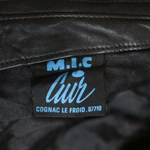 E2T/s3.27-4　70s~ ビンテージ　フランス軍　MIC Cuir　本革　レザージャケット　カーコート　ECLAIRジッパー　フランス製　ヴィンテージ_画像5