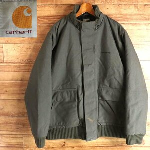 E4T/R11.22-2　アメリカ古着　Carhartt　カーハート　中綿ジャケット　XLサイズ　メンズ　ジャンパー　ブルゾン　ワークジャケット