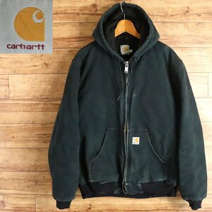 ?8T/R11.24-1　アメリカ古着　Carhartt　カーハート　アクティブパーカー　M　メンズ　ダックジャケット　ジャンパー　ワークジャケット