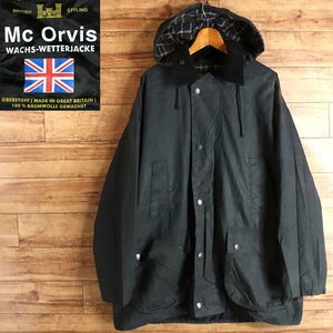 E4T/R11.22-2　イギリス製　Mc ORVIS　オービス　オイルドジャケット　L　オイルジャケット　ハンティングジャケット　ユーロ古着