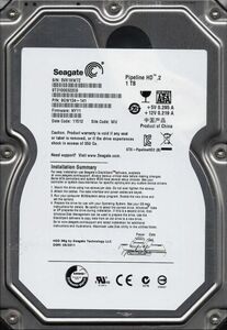 Seagate Pipeline HD ST31000322CS 1TB SATA 5900rpm 1005537 REV C