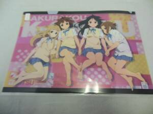 70114410　けいおん！　K-ON!　平沢唯　秋山澪　田井中律　琴吹紬　桜高軽音部　A4　クリアファイル　かきふらい 　SH-10