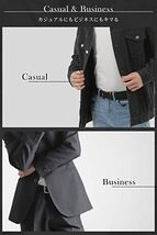 ブラック ベルト メンズ メッシュベルト フリーサイズ 編み込み 伸縮ベルト ゴム 伸びる カジュアル ビジネス 紳士 レザー_画像8