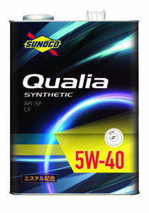 送料無料！　SUNOCO　Qualia　スノコ　クオリア　SP/CF　5W-40　Synthetic（エステル配合）Level:部分合成　 20L缶　エンジンオイル