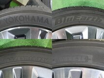 4本 ホンダ ライフ ディーバ 純正 14インチ ホイール 4.5J +45 4H PCD100 ラジアル ヨコハマ ブルーアース 165/55R14 ゼスト 車検 純正戻し_画像7