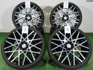 4本 BLACK ART 20インチ ホイール 8.5J +38 5H 114.3 ラジアル TOYO プロクセス FD1 2021年 245/35R20 アルファード ヴェルファイア 30 20