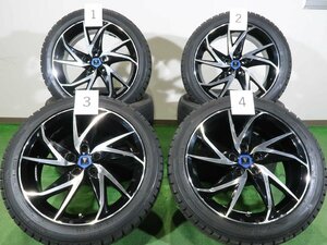 ジャンク 4本 モデリスタ ウイングダンサー Ⅷ 17インチ 7J+45 5H 100 スタッドレス DUNLOP WINTERMAXX WM02 2020年 215/45R17 プリウス 50