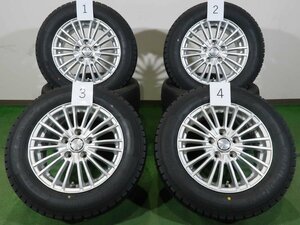 4本 LEBEN 15インチ 6J +52 5H PCD 114.3 スタッドレス グッドイヤー アイスナビ 7 2022年 195/65R15 ヴォクシー ノア 80 70 エスクァイア