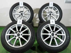 4本 スポーツテクニック 17インチ 7J +50 5H 120 スタッドレス DUNLOP ウインターマックス WM03 2020年 205/55R17 ミニ クロスオーバー R60