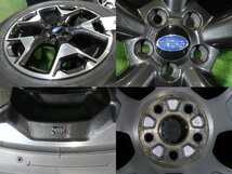 4本 スバル XV GT 純正 17インチ 7J +55 5H 100 スタッドレス DUNLOP ウインターマックス SJ8 225/60R17 フォレスター SJ アウトバック BR_画像6