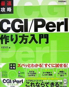 [A01159240]最速攻略 CGI/Perl 作り方入門 [CD-ROM付] KENT