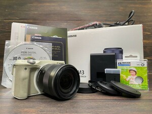 Canon キヤノン EOS M3 レンズキット ミラーレス一眼カメラ 元箱付き #47