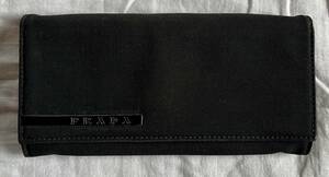 プラダ PRADA スポーツ キャンバス×レザー 　財布