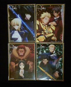 Fate/Zero ローソン 対象商品購入特典 オリジナルミニ色紙 全4種セット