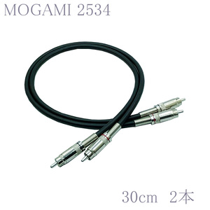 [ бесплатная доставка ]MOGAMI( Moga mi)2534 RCA аудио линия кабель 2 шт. комплект REAN(NEUTRIK)NYS366 ( черный, 30cm) ②