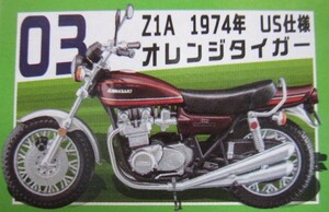 ヴィンテージバイクキット Vol.8 Z1A 1974年 US仕様 オレンジタイガー KAWASAKI カワサキ バイク ヴィンテージバイク F-toys エフトイズ