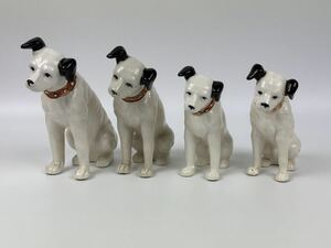 ニッパー ビクター犬 4点セット 陶器人形 置物 インテリア レトロ VICTOR まとめ