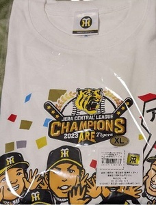 【即決】阪神タイガース★２０２３優勝記念★岡田監督 胴上げ 似顔絵Ｔシャツ★白色★ＸＬサイズ★数量限定★