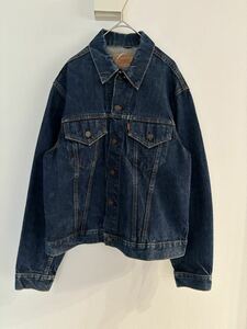 美品! 70s リーバイス USA製 70505 ビッグE ビンテージ ☆50s 60s 501 505 557 3rd 4th 66前期 赤耳 デニムジャケット パンツ ブラック