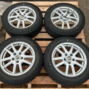 DUNLOP WINTERMAXX 2017年バリ山スタッドレス！205 60 16 6.5 38 stranger ガリ傷なし！！SAI プリウスα 90系　ノア　ヴォクシー等に