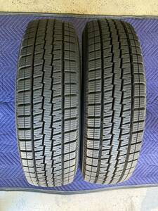 バリ溝 9.5部山 195/80R15 LT 8PR 2本 残溝約10㎜　製造2020年34週 屋内保管 ハイエース レジアスエース キャラバン NV350デリカカーゴ ①