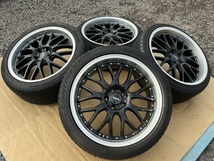 ホイール付きタイヤ4本セットBBS LM タイプ 20×9.5+38 20×8.5+35 114.3 アルファード ヴェルファイア エスティマ マジェスタ ハリアー 等_画像1