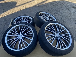 ホイール付タイヤ４本セット WEDS MAVERICK 20×8.5J+45 PCD114.3 アルファード ヴェルファイア エスティマ マジェスタ ハリアー 等