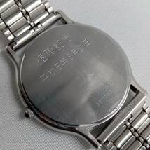 セイコー SEIKO クレドール CREDOR 電池式 クォーツ 三針 非純正ベルト 刻印(退職記念)有_画像7