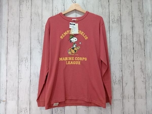 BUZZ RICKSONS×PEANUTS バズリクソンズx ピーナッツ USA製 スヌーピー BR68358 レッド L 店舗受取可