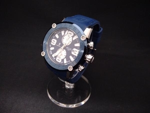ジャンク CAPRI WATCH カプリウォッチ 腕時計 分針異常 現状品 ブルー クロノグラフ 本体のみ 全体的に使用感有