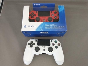 ワイヤレスコントローラー(DUALSHOCK 4) グレイシャー・ホワイト/マグマ・レッド 2点セット