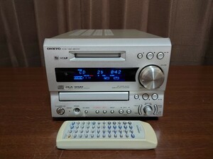 オンキョー ONKYO CD MD システムコンポ FR-X7A アンプ部本体のみ　動作品リモコン付きです！