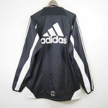 アディダス adidas サッカーJリーグ 横浜Fマリノス 長袖ピステ CLIMA365 プルオーバーウインドブレーカー(M)ブラック_画像6