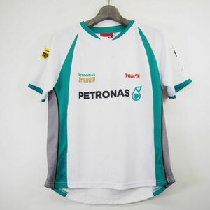 TOM'S トヨタ自動車 TOYOTA Gazoo Racing 直筆サイン入りドライTシャツ*ユニフォームTシャツ(S)