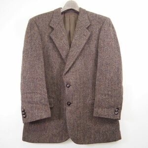 銀座 山形屋 GINZA yamagataya ハリスツイード Harris Tweed ヘリンボーン柄 ツィードテーラードジャケット/ブラウン系