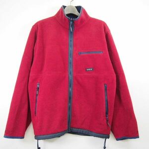 エーグル AIGLE フルジップ フリースジャケット インナーフリースジャケット(L)エンジ/日本製