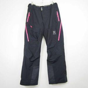 ホグロフス HAGLOFS VERTE II Q PANT ベルテ2 スキーウェア サスペンダーベルト付きパンツ(XS)ブラック/レディース