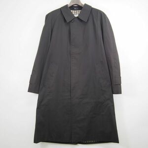 アクアスキュータム Aquascutum 裏地クラブチェック柄 コットンステンカラーコート(36)ダークチャコール系/日本製