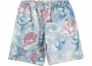 supreme small box sweat short water color floral medium 