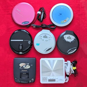 ７台セット☆ジャンク ポータブルCDプレーヤー CD ウォークマン ソニー SONY D-EJ775 D-EJ720 MASH パナソニック Panasonic WALKMAN まとめ