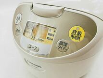 【中古】Panasonic パナソニック 1.0L マイコンジャー 炊飯器 5.5合 SR-LF10P-C 2009年製 家庭用 現状品 DM1127M_画像3