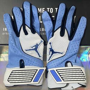 Новый Nike Jordan Fly Elite Light Blue x White S Batting Glove Glove Nike Battte Grab