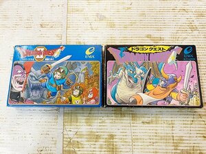 ■ファミリーコンピュータ■ ENIX ドラゴンクエスト /ドラゴンクエストⅡ 悪霊の神々 2本まとめ ゲームソフト セット 中古品 札幌発