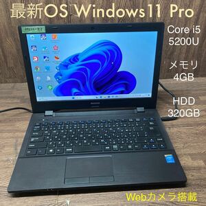 MY11-83 激安 OS Windows11Pro ノートPC mouse Pro W331AU Core i5 5200U メモリ4GB HDD320GB カメラ Bluetooth Office 中古