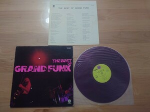 ★グランド・ファンク・レイルロード Grand Funk Railroad GFR★ザ・ベスト・オブ THE BEST OF★赤盤★LP★中古★ジャケット経年汚れ、傷み