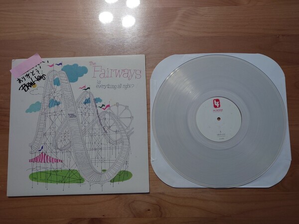 ★The Fairways ★IS EVERYTHING ALL RIGHT?★メンバーサイン付（為書きあり）★Autographed★ジャケット、レーベル汚れあり★中古LP